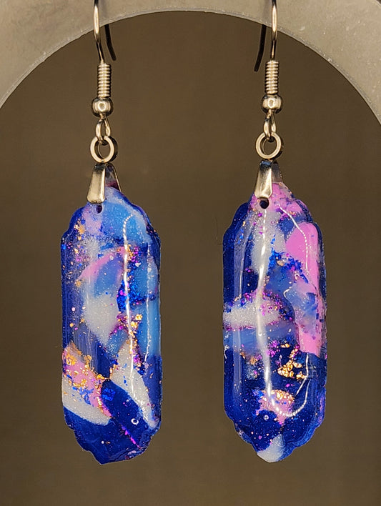 Aurora Swirl Statement Earrings