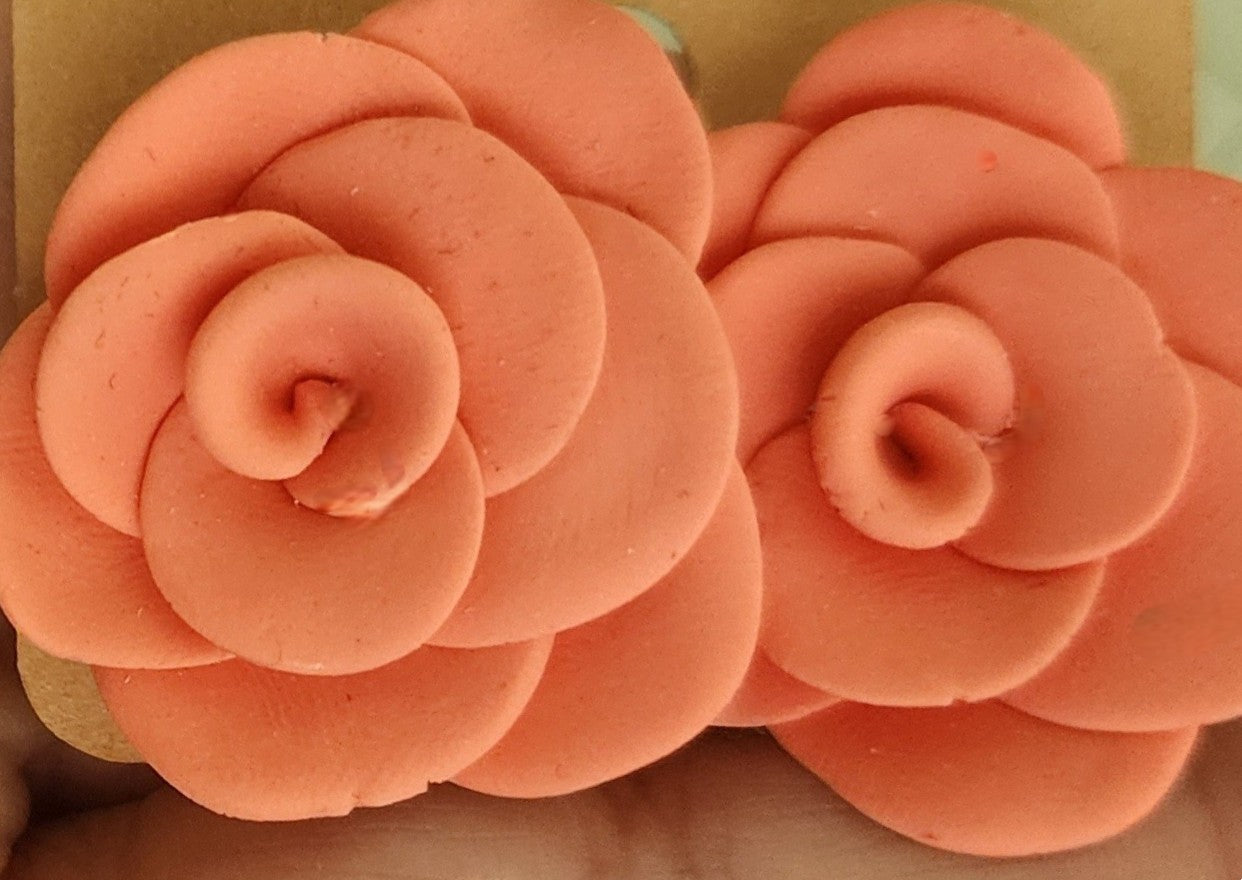 Peach Bloom Earring & Necklace Set
