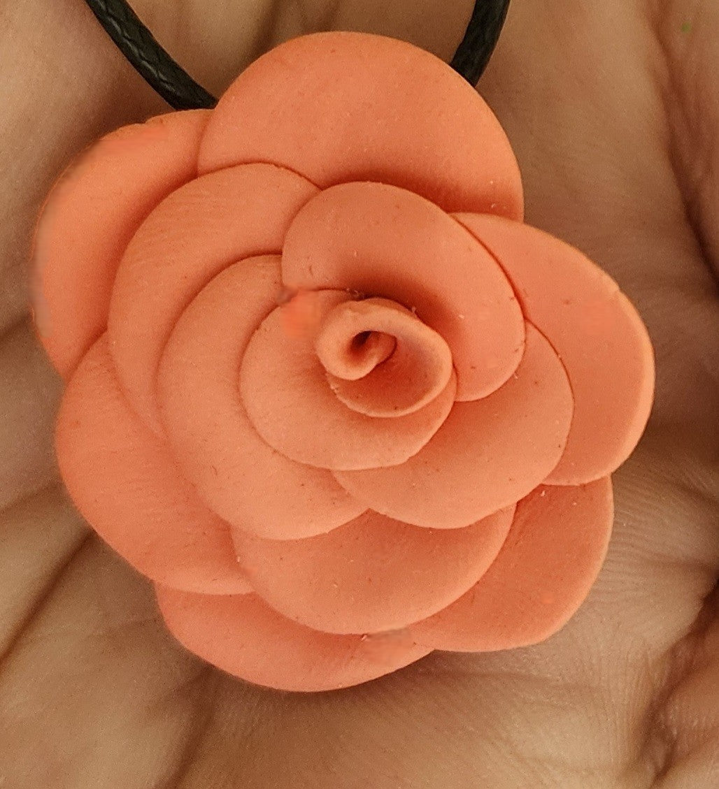 Peach Bloom Earring & Necklace Set