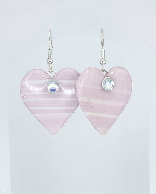 Blushing Heart Earrings