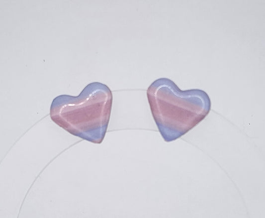 Cotton Candy Dream Heart Earrings