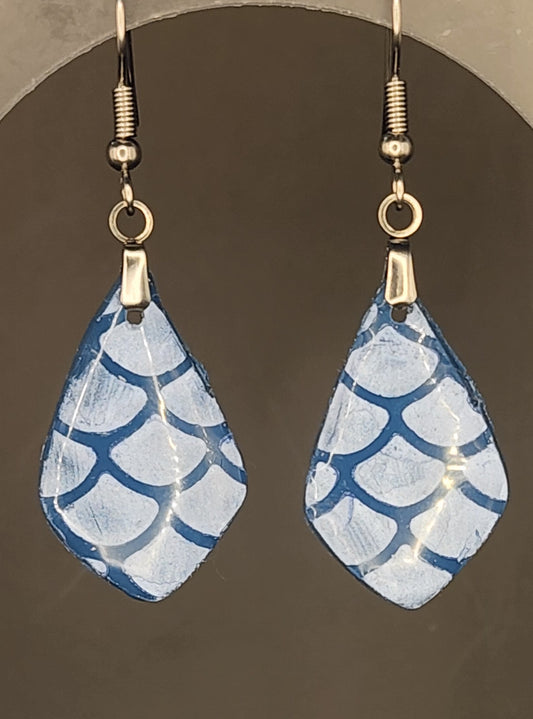 Ocean Scales Teardrop Earrings