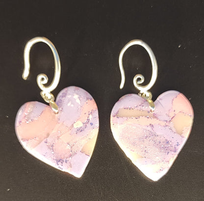 Twilight Blush Heart Earrings